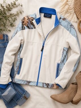 Yukon Gear Softshell Jacket Camo Trim L/G